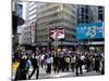 Busy Street, Central, Hong Kong Island, Hong Kong, China-Amanda Hall-Mounted Photographic Print