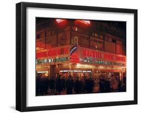 Busy Street Corner of Maxwell House and Mayflower Doughnuts Restaurant-Andreas Feininger-Framed Photographic Print