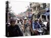 Busy Street, Hanoi, Vietnam, Indochina, Southeast Asia, Asia-Upperhall Ltd-Stretched Canvas