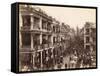 Busy Street in Hong Kong (China)-null-Framed Stretched Canvas