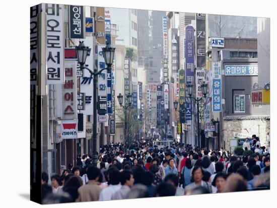 Busy Street in Seoul, South Korea, Korea, Asia-Alain Evrard-Stretched Canvas