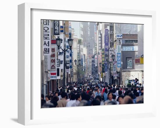 Busy Street in Seoul, South Korea, Korea, Asia-Alain Evrard-Framed Photographic Print