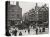 Busy Street Scene at Spitalfields, East End of London-Peter Higginbotham-Stretched Canvas