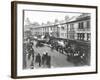 Busy Street Scene, St Johns Road, Clapham Junction, London, 1912-null-Framed Photographic Print