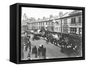 Busy Street Scene, St Johns Road, Clapham Junction, London, 1912-null-Framed Stretched Canvas