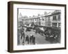 Busy Street Scene, St Johns Road, Clapham Junction, London, 1912-null-Framed Photographic Print