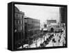 Busy Street Scene-null-Framed Stretched Canvas