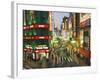 Busy Streets and Neon Signs in the Evening at Shinjuku Station, Shinjuku, Tokyo, Japan, Asia-Christian Kober-Framed Photographic Print