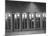 Busy Telephone Booths During an Airline Strike-Robert W^ Kelley-Mounted Photographic Print