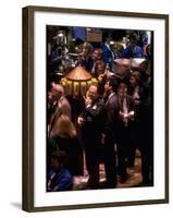 Busy Trading Floor of NY Stock Exchange-Ted Thai-Framed Photographic Print