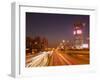 Busy Traffic and Light Trails Through City Centre, Beijing, China, Asia-Neale Clark-Framed Photographic Print