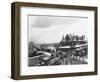 Busy Train Station in Michigan-null-Framed Photographic Print