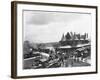 Busy Train Station in Michigan-null-Framed Photographic Print