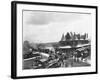 Busy Train Station in Michigan-null-Framed Photographic Print