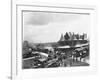 Busy Train Station in Michigan-null-Framed Photographic Print