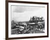 Busy Train Station in Michigan-null-Framed Photographic Print