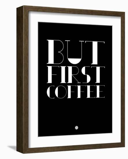 But First Coffee 1-NaxArt-Framed Art Print