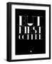 But First Coffee 1-NaxArt-Framed Art Print