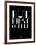 But First Coffee 1-NaxArt-Framed Art Print