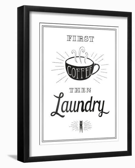 But First Coffee-The Vintage Collection-Framed Art Print