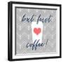 But First, Coffee!-Bella Dos Santos-Framed Art Print