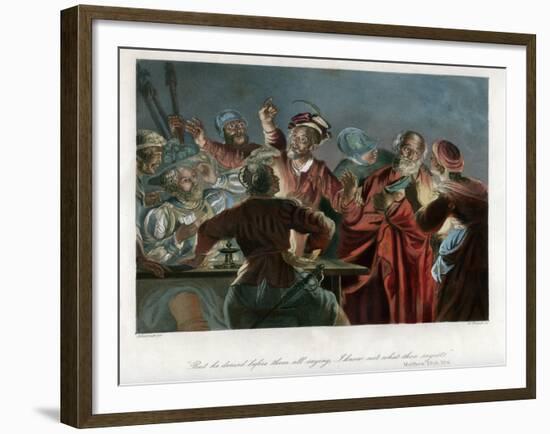 But He Denied before Them All Saying, I Know Not What Thou Sayest, C1850-William French-Framed Giclee Print