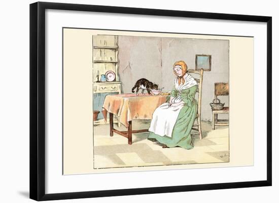 But Mrs. Blaize Died Penniless-Randolph Caldecott-Framed Art Print