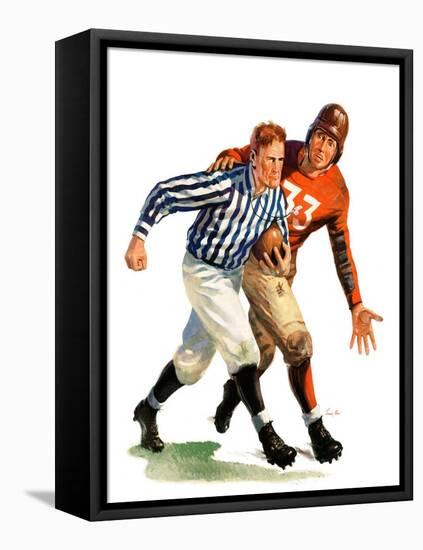 "But Ref!,"October 22, 1938-Lonie Bee-Framed Stretched Canvas