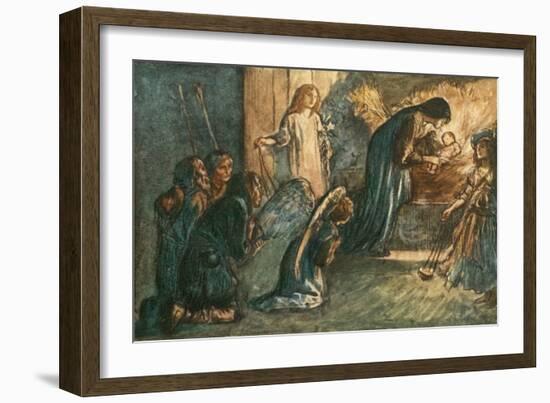 But See! the Virgin Blest Hath Laid Her Babe to Rest-Robert Anning Bell-Framed Giclee Print