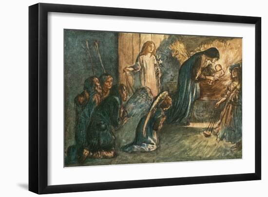 But See! the Virgin Blest Hath Laid Her Babe to Rest-Robert Anning Bell-Framed Giclee Print