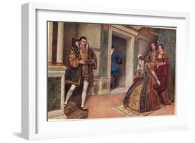 'But Thou, Thou Meagre Lead', Illustration from 'The Merchant of Venice'-Sir James Dromgole Linton-Framed Giclee Print