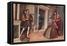 'But Thou, Thou Meagre Lead', Illustration from 'The Merchant of Venice'-Sir James Dromgole Linton-Framed Stretched Canvas