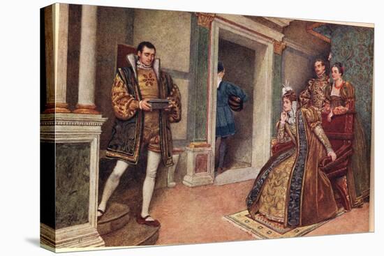 'But Thou, Thou Meagre Lead', Illustration from 'The Merchant of Venice'-Sir James Dromgole Linton-Stretched Canvas