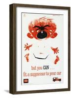 But You Can...Fit a Suppressor to Your Car-Kenneth Bromfield-Framed Art Print