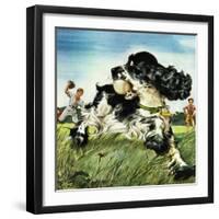 "Butch and Baseball," June 18, 1949-Albert Staehle-Framed Giclee Print