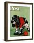 "Butch and Knitted Sweater," Saturday Evening Post Cover, September 28, 1946-Albert Staehle-Framed Giclee Print