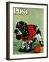 "Butch and Knitted Sweater," Saturday Evening Post Cover, September 28, 1946-Albert Staehle-Framed Giclee Print