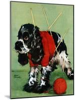 "Butch and Knitted Sweater," September 28, 1946-Albert Staehle-Mounted Giclee Print
