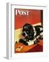 "Butch and Mousetrap," Saturday Evening Post Cover, June 8, 1946-Albert Staehle-Framed Premium Giclee Print