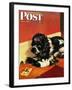 "Butch and Mousetrap," Saturday Evening Post Cover, June 8, 1946-Albert Staehle-Framed Giclee Print