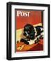 "Butch and Mousetrap," Saturday Evening Post Cover, June 8, 1946-Albert Staehle-Framed Giclee Print