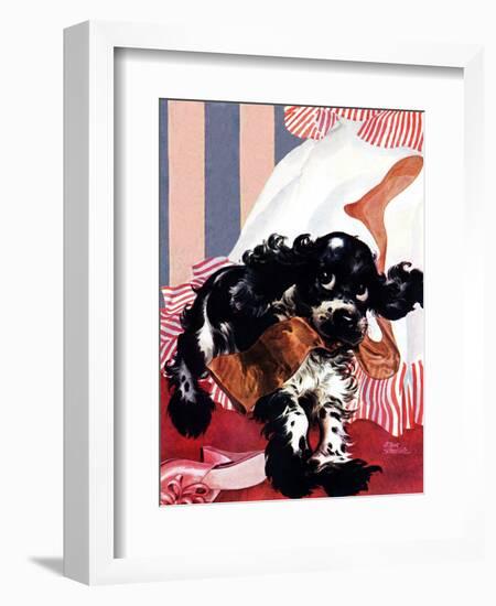 "Butch and the Nylons," February 15, 1947-Albert Staehle-Framed Giclee Print