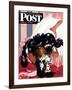 "Butch and the Nylons," Saturday Evening Post Cover, February 15, 1947-Albert Staehle-Framed Giclee Print