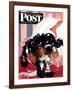 "Butch and the Nylons," Saturday Evening Post Cover, February 15, 1947-Albert Staehle-Framed Giclee Print