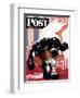 "Butch and the Nylons," Saturday Evening Post Cover, February 15, 1947-Albert Staehle-Framed Giclee Print