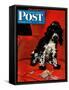 "Butch Ate the Coupons," Saturday Evening Post Cover, February 19, 1944-Albert Staehle-Framed Stretched Canvas