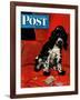 "Butch Ate the Coupons," Saturday Evening Post Cover, February 19, 1944-Albert Staehle-Framed Giclee Print