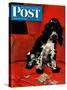 "Butch Ate the Coupons," Saturday Evening Post Cover, February 19, 1944-Albert Staehle-Stretched Canvas