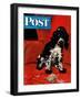 "Butch Ate the Coupons," Saturday Evening Post Cover, February 19, 1944-Albert Staehle-Framed Giclee Print