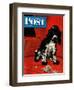 "Butch Ate the Coupons," Saturday Evening Post Cover, February 19, 1944-Albert Staehle-Framed Giclee Print